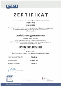 Qualitätsmanagement DIN DE 13485:2021