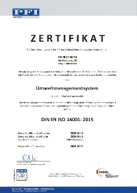 Umweltmanagement DIN DE 14001:2015